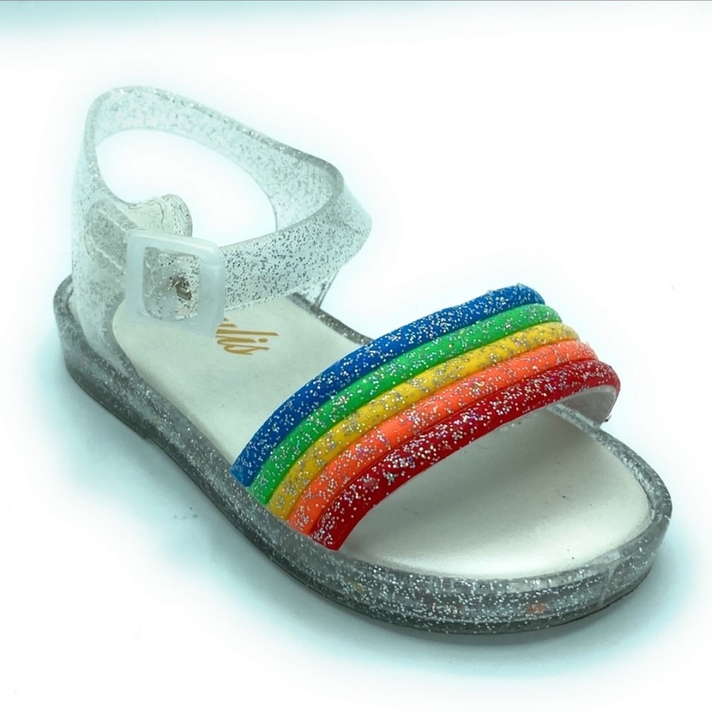 Chulis Little Girls Holly Sandals Rainbow Size 7T